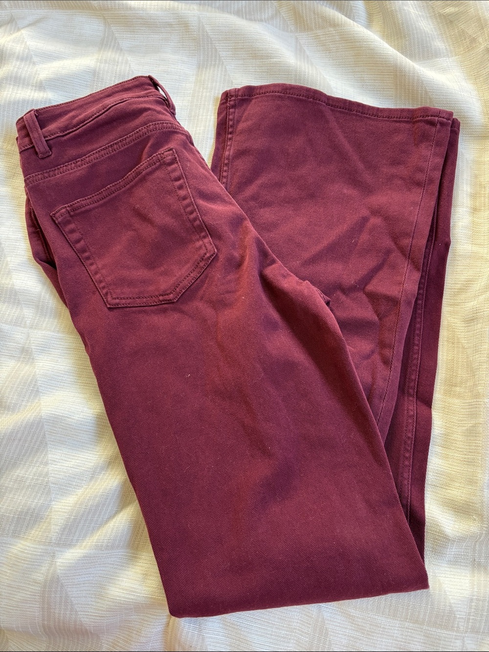 NWT Women’s Maroon Straight Jeans